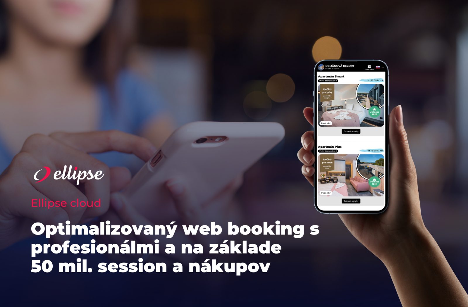 Ellipse Web Booking – rýchly booking engine pre priame rezervácie s vysokou konverziou