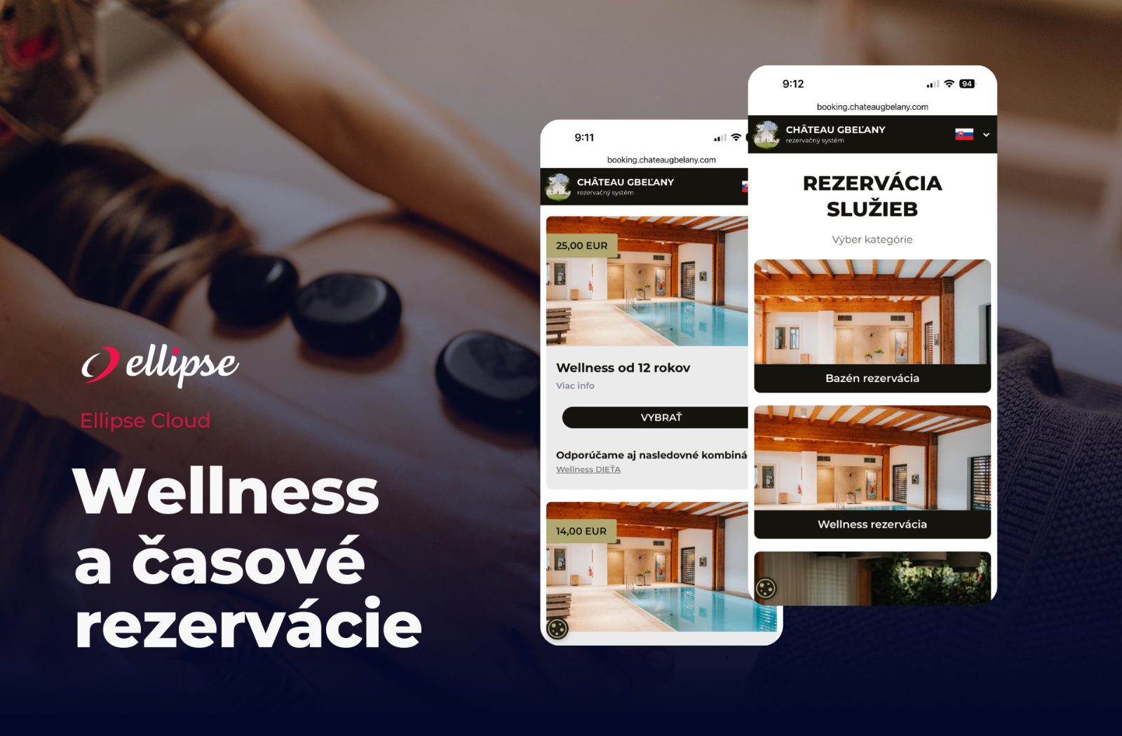 Ellipse Časové rezervácie – wellness, masáže, procedúry a služby v jednom kalendári