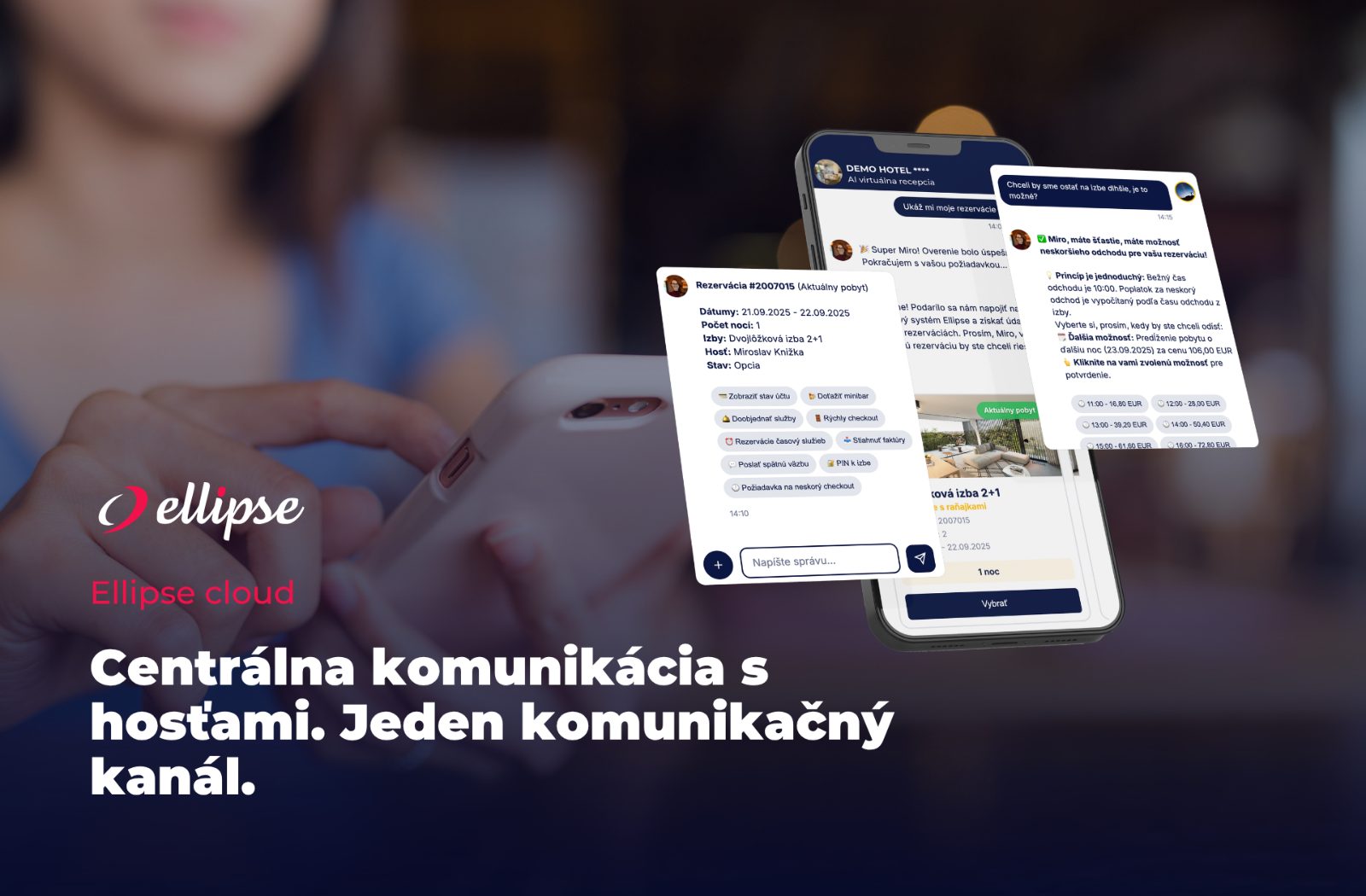 Ellipse Messages API – Booking.com, Expedia, Airbnb, Vrbo a priame rezervácie v jednom centrálnom inboxe