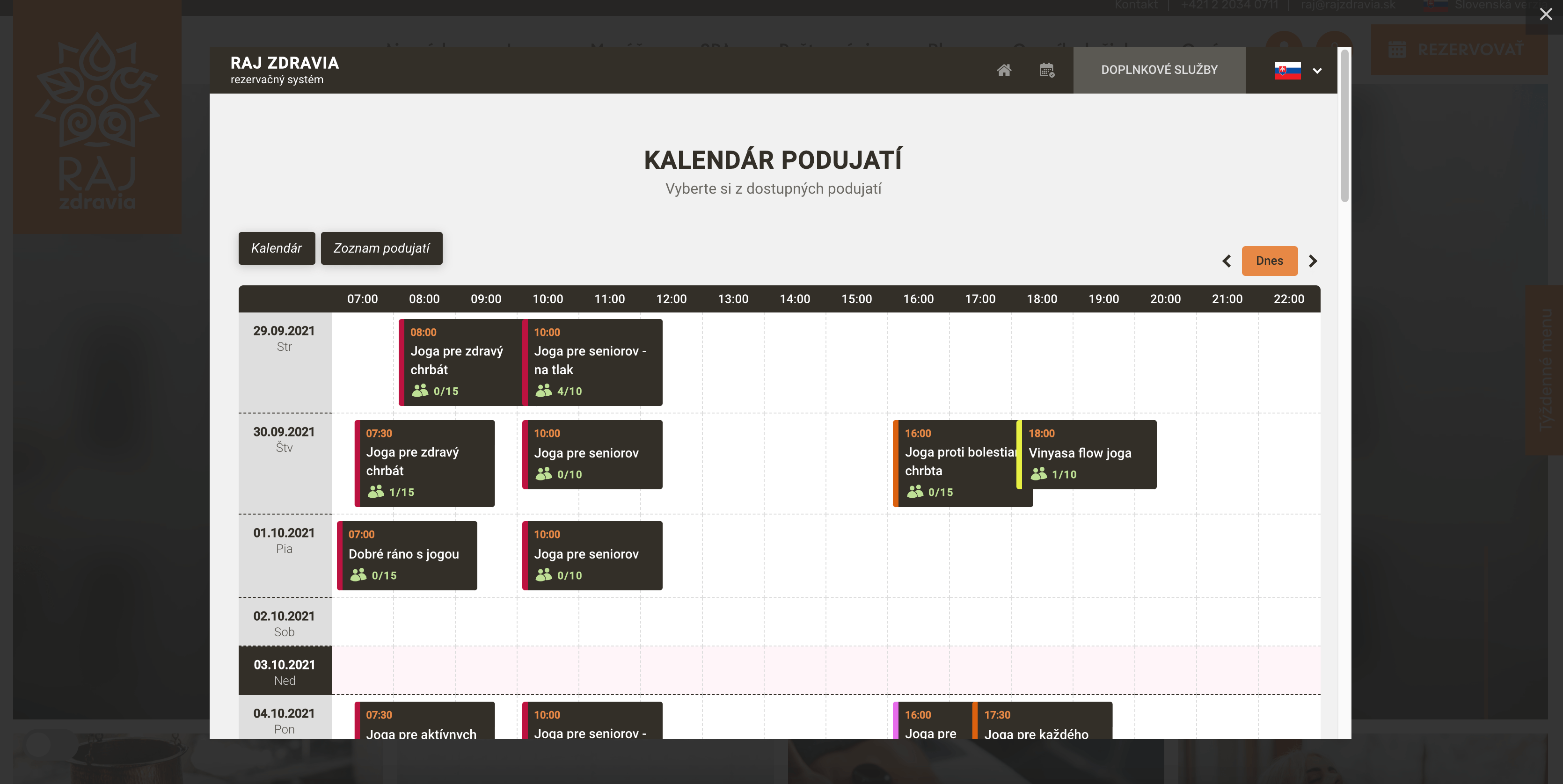 Ellipse Časové rezervácie